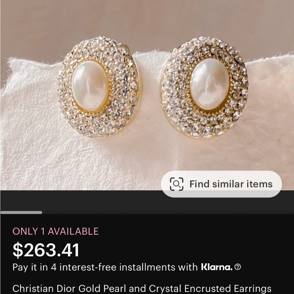 Christian Dior vintage earrings - Picture 3 of 3